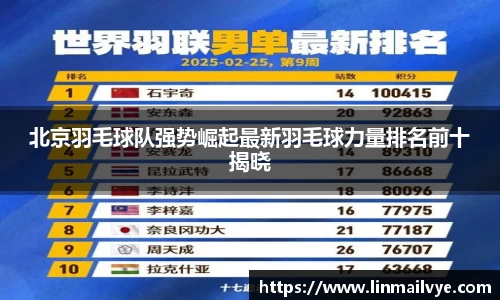 北京羽毛球队强势崛起最新羽毛球力量排名前十揭晓